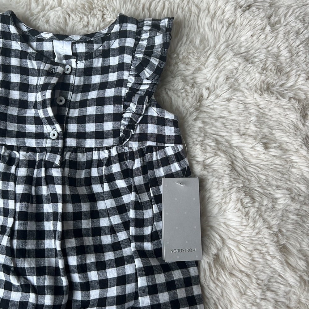 Gingham Ruffle Romper - Picture 3 of 3